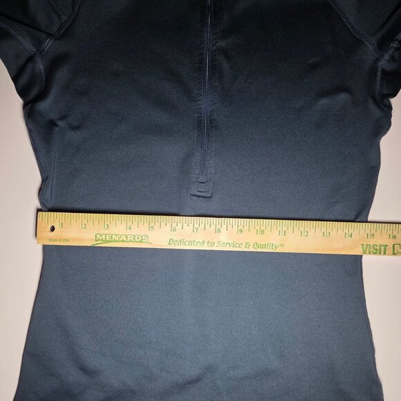 Nike Pro Dri Fit Womens Navy Blue 1/2 Zip Athletic Exercise Jacket Size Medium - Picture 10 of 14